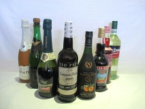 ★1円～【古酒 未開栓】 果実酒　リキュール　色々まとめて　8本　スパークリングワイン他