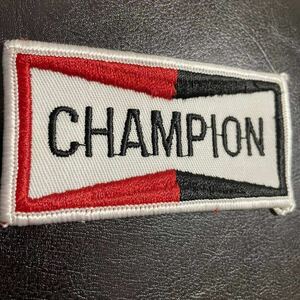 70年代デッドストック　ビンテージ　チャンピオンスパークプラグ　オフィシャル　ワッペン champion plag 刺繍