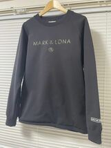 美品 MARK&LONA マークアンドロナ トレーナー 長袖 50サイズ ゴルフ メンズ 黒 完売品　_画像2