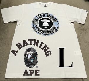 A bathing ape Lサイズ ア ベイシング エイプ Tシャツ 白