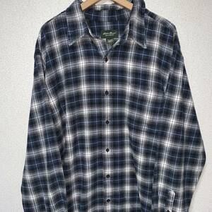 激レア XXL 90'sビンテージ EDDIE BAUER オンブレチェック シャツ 40's 50's 60's 70's 80's ペンドルトン