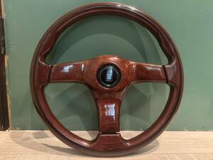 NARDI ナルディ ステアリング ウッドステアリング ウッド ハンドル 当時物 ホーンボタン 旧車 セット