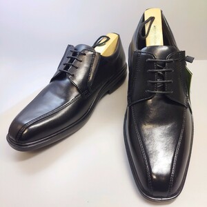 A01304　ANTIBA Comfy ビジネスシューズ 紳士靴 革靴　コンフォートシューズ ブラック系　24.5cm