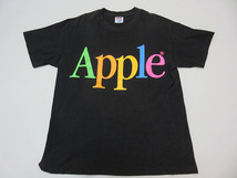 ★sm0821　ヘインズ　アップル　ロゴ　Tシャツ　レインボー　Hanes　APPLE　プリント　企業Tシャツ　ヴィンテージ　古着　90s　送料無料★_画像4