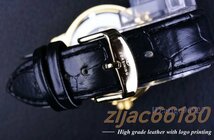 新品腕時計 メンズ 高級 ブランド 革 レザー 機械式 スケルトン スチームパンク 自動巻き ゴールド_画像6