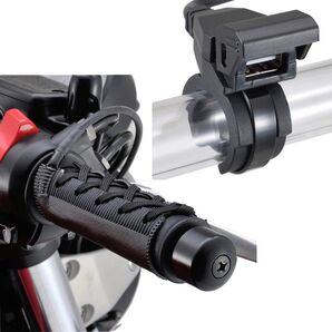 【2点セット販売】デイトナ 31051 グリップヒーター 巻き付け式+USB電源ポートセット販売