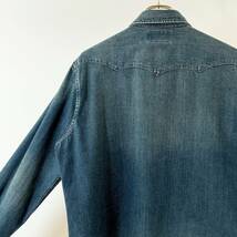 希少《 Mint Condition / RRL / Large 》極上品【 Ralph Lauren BUFFALO WESTERN DENIM SHIRTS デニム ウェスタンシャツ L 】_画像6