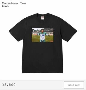 Supreme Maradona tee マラドーナ　black