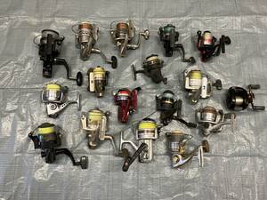 釣具　リール　◇ジャンク品　まとめ売り 17点　SHIMANO シマノ　/　Daiwa ダイワ　スプリンターX 3500C　他　 破損、欠品、パーツ取りなど