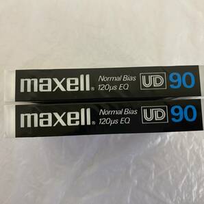 【新品未開封】 maxell マクセル UD 90分 2本セット ノーマルポジション TYPEⅠ カセットテープ日立マクセル 当時物 昭和レトロの画像3