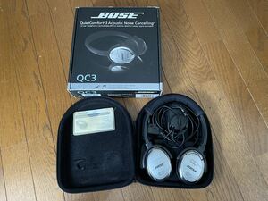 BOSE QC3 ヘッドホン　Acoustic Noise Cancelling　パット修理済み