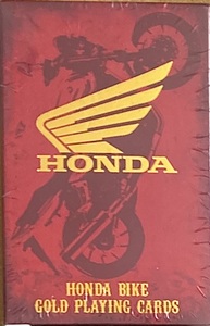 HONDA BIKE GOLD PLAYING CARDS 非売品 公式ライセンス ホンダ ゴールド カラー トランプ オートバイ 54種 プレイングカード バイク