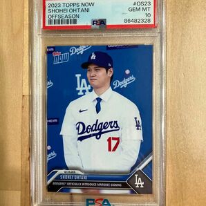 ［PSA10］ topps now 大谷翔平選手ドジャース入団会見記念カード　 1枚 