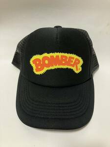 【美品】ボーマー（BOMBER）　キャップ　黒色　★帽子　フリーサイズ　プラドコスミスアメリカンルアーロングAモデルA バスフィッシング★