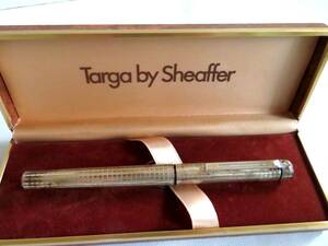●【ト福】targa by Sheaffer ペン先 14K 585 シェーファー 万年筆 ケース付き シルバー LBZ01ZZG48
