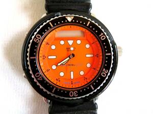 ●【ト福】SEIKO セイコー ダイバーズウオッチ オレンジ文字盤 2D4690 メンズ 男性 クオーツ 腕時計 LBZ01ZZG53