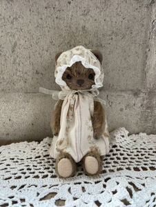 himitsu works/mini bear テディベア ハンドメイド アンティーク ビンテージ 熊 ぬいぐるみ