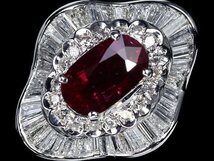 IVM10445T【1円～】新品【RK宝石】《Ruby》極上濃厚カラー! 極上ルビー 大粒2.3ct 極上ダイヤモンド 総計2.14ct Pt900 超高級リング ダイヤ_画像3