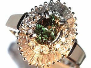 GL10737SS【1円～】新品【RK宝石】希少宝石 極上アレキサンドライト 特大1.26ct 極上ダイヤモンド 総計0.65ct Pt900 超高級リング ダイヤ