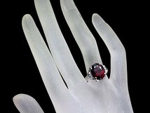 OU10925S【1円～】新品【RK宝石】《garnet》極上ロードライトガーネット 大粒5.58ct 極上ダイヤモンド Pt900 高級リング ダイヤ_画像4