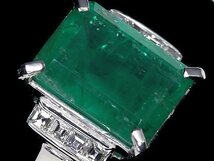 GR10747SS【1円～】新品【RK宝石】≪Emerald≫ 抜群の存在感!! 天然エメラルド 特大5.19ct!! 極上ダイヤモンド Pt900 高級リング ダイヤ_画像2