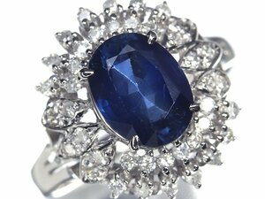 OI10959SS【1円～】新品【RK宝石】≪Sapphire≫ 上質サファイア 大粒1.96ct!! 天然ダイヤモンド Pt900 高級リング ダイヤ