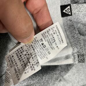 ACG nike NIKE 総柄 長袖 Tシャツ XXLサイズ グレー大きいサイズの画像9