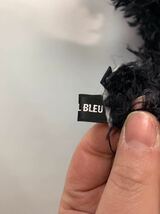 LE CIEL BLEU ルシェルブルー 黒 毛長 フェイクファー モヘアニットマフラー ブラック F_画像9