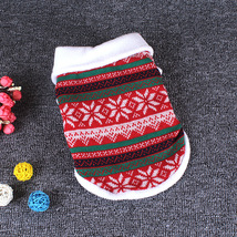 犬　服　セーター　クリスマス　2つ脚を出す　ブラック　レッド　2点セット_画像3