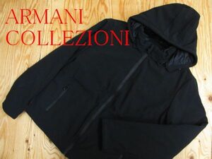 ★アルマーニ ARMANI COLLEZIONI★メンズ フーディパディングジップジャケット サイズ56★R60204041A