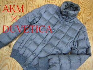 ★AKM×DUVETICA エイケイエム×デュベティカ★スクエアフーデッド ウールダウンジャケット★R60225013C