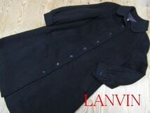 ★ランバン LANVIN★レディース ラウンドカラーウールコート★R60225004B_画像1