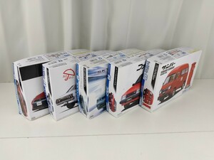 プラモデル アオシマ 1/24 ザ★モデルカー まとめ スカイライン 2000GT 25GT R35/ファミリア/サンバー　