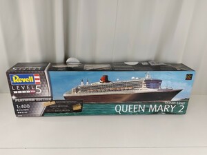 【訳あり】プラモデル レベル Revell 1/400 Ocean Liner Queen Mary 2 クイーンメリー2 大型 模型 イギリス 豪華客船 