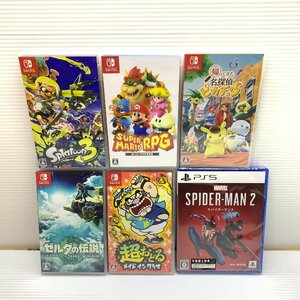 MIN【現状渡し品】 MSMG Nintendo Switch/PS5 ゲームソフトまとめ スプラトゥーン3・スパイダーマン他 〈29-240214-YF-19-MIN〉