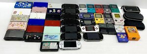 IZU【ジャンク品】 ケータイ 携帯 ゲーム ハード 本体 周辺機器 まとめ売り DS ゲームボーイ 他 約14kg 〈023-240215-AS-03-IZU〉