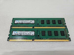 【TAG・現状品】PCパーツ メモリ SAMUSUNG 4GB（2GB×2枚）CN M378B5773DH0-CH9 1136 DDR3　88-240105-KY-07-TAG