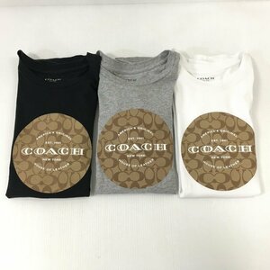 TEI 【現状渡し品】 COACH コーチ 3点まとめ Tシャツ シグネチャーロゴ XSサイズ ブランド 古着 〈141-240204-MK-1-TEI〉