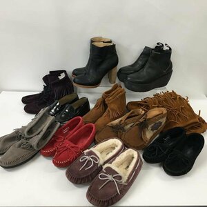 TEI 【現状渡し品】 1円スタート!! レディース 靴 ブーツ まとめ売り 11点 MINNETONKA UGG DR.MARTENS他 〈166-231102-YO-24-TEI〉