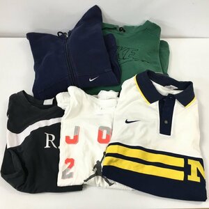 TEI 【現状渡し品】 NIKE 5点まとめ ナイキ 90S ヴィンテージ Tシャツ パーカー ポロシャツ USED 〈148-240216-MA-8-TEI〉