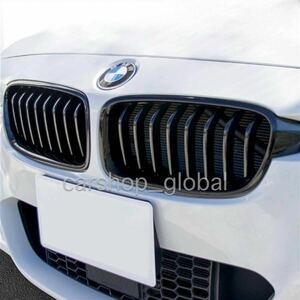 BMW 3シリーズ F30/F31/F35対応 フロント キドニーグリル グロスブラック シングルフィン カバー/エアロ 320i/325i/328i/335i等