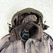 【極希少】三井物産 バブアー Barbour BEDALE チェック オイルドジャケット カバーオール 38 ヴィンテージ　ミリタリージャケット_画像2