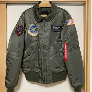 ALPHA INDUSTRIES アルファ フライトジャケット MA-1 カーキ オリーブ ジャパンスペック XL 超美品