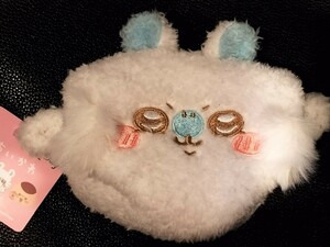 新品 タグ付き ちいかわ キャラメルポーチ ふわふわ プライズ ミニポーチ モモンガ