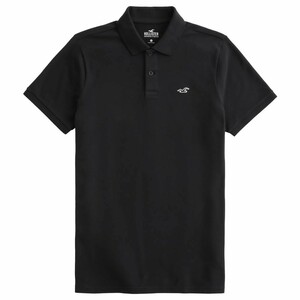 新品★正規品★ⅩLサイズ！ホリスター メンズ ポロシャツ ( 半袖 ) ★Hollister Icon Polo (ブラック) 