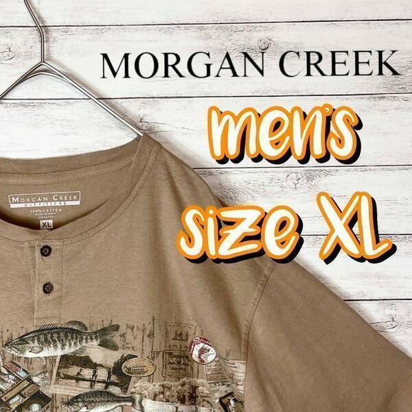 【US古着　送料無料】morgan creek Tシャツ サイズXL ベージュ