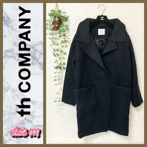 【新品に近い　未使用タグ有】 t.h company ダッフルコート　ブラック