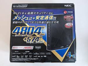 NEC Aterm WX5400HP Wi-Fiルーター PA-WX5400HP/Wi-Fi6対応/メッシュ中継機能/付属品あり/無線LAN