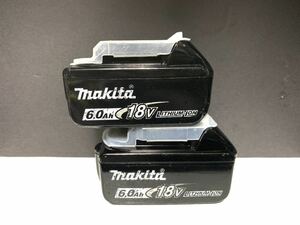 2個 マキタ Makita 純正 Li-ion バッテリー BL1860B 6.0Ah 18V 雪マーク # BL1830 BL1840 BL1850 BL1460 BL1860 BL1460B 9 検索ワード 美品