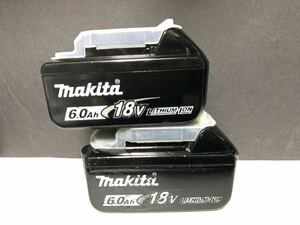 2個 マキタ Makita 純正 Li-ion バッテリー BL1860B 6.0Ah 18V 雪マーク # BL1830 BL1840 BL1850 BL1460 BL1860 BL1460 26 検索ワード 美品